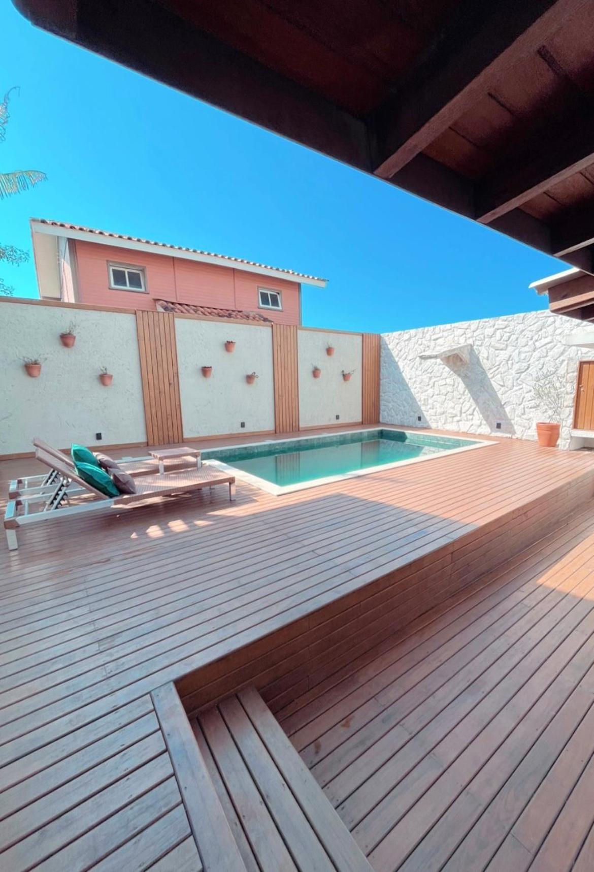 Casa Com Piscina Em Frente A Praia Do Santinho Флоріанополіс Екстер'єр фото